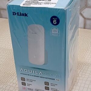 Unused Opened D-Link AQUILA PRO AI AX3000 Wi-Fi 6 Smart Mesh Extender - E30